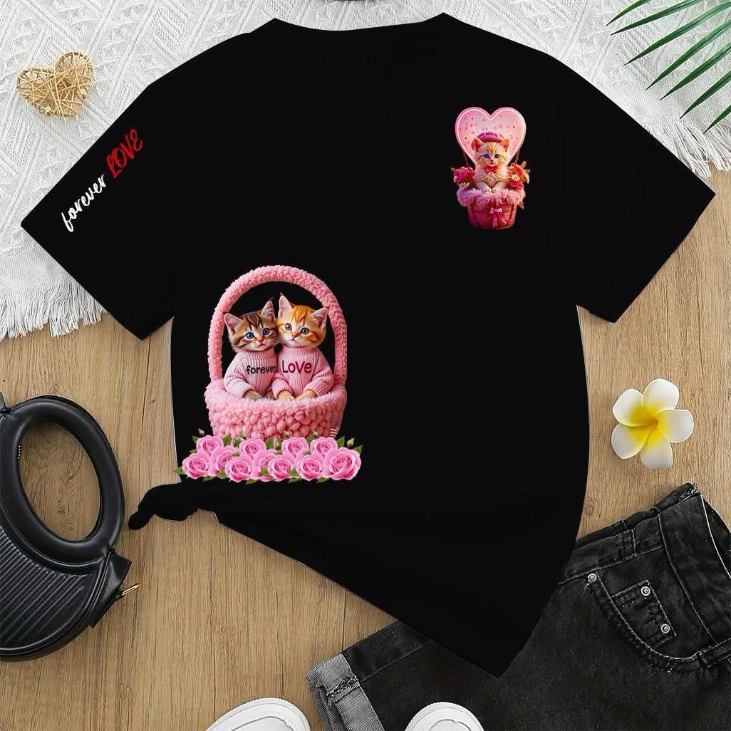 Black Girls' Elegant Cotton Shirt
