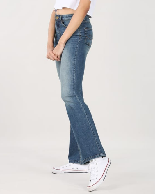 Women's High-Waist Flared ASH Blue Denim